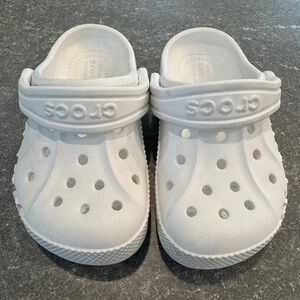 Toddler size 7 white crocs